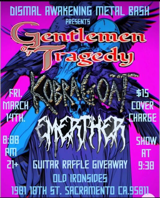 Gentlemen Of Tragedy – Fri Mar 14