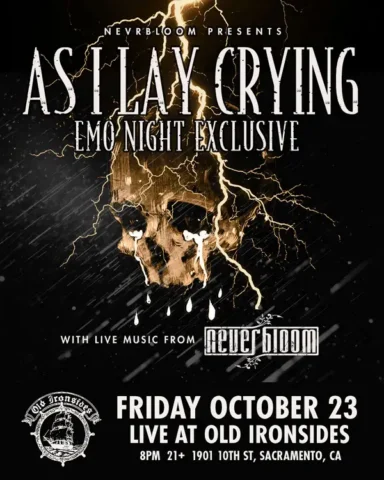 As I Lay Crying: Emo Night – Fri Oct 23