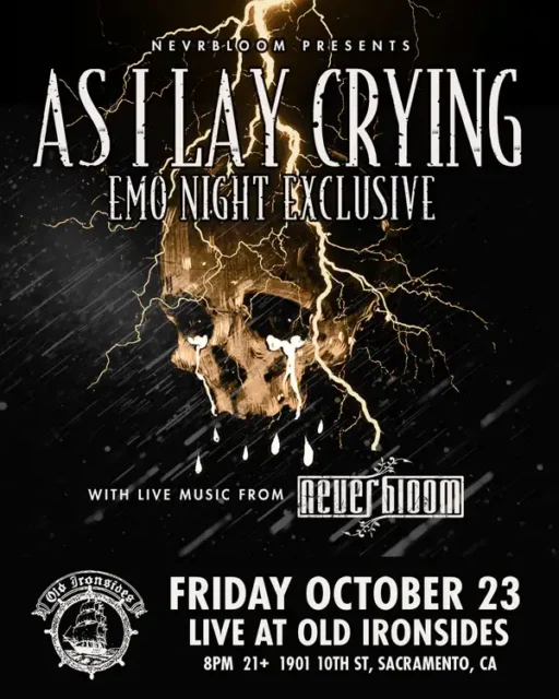 As I Lay Crying: Emo Night – Fri Oct 23